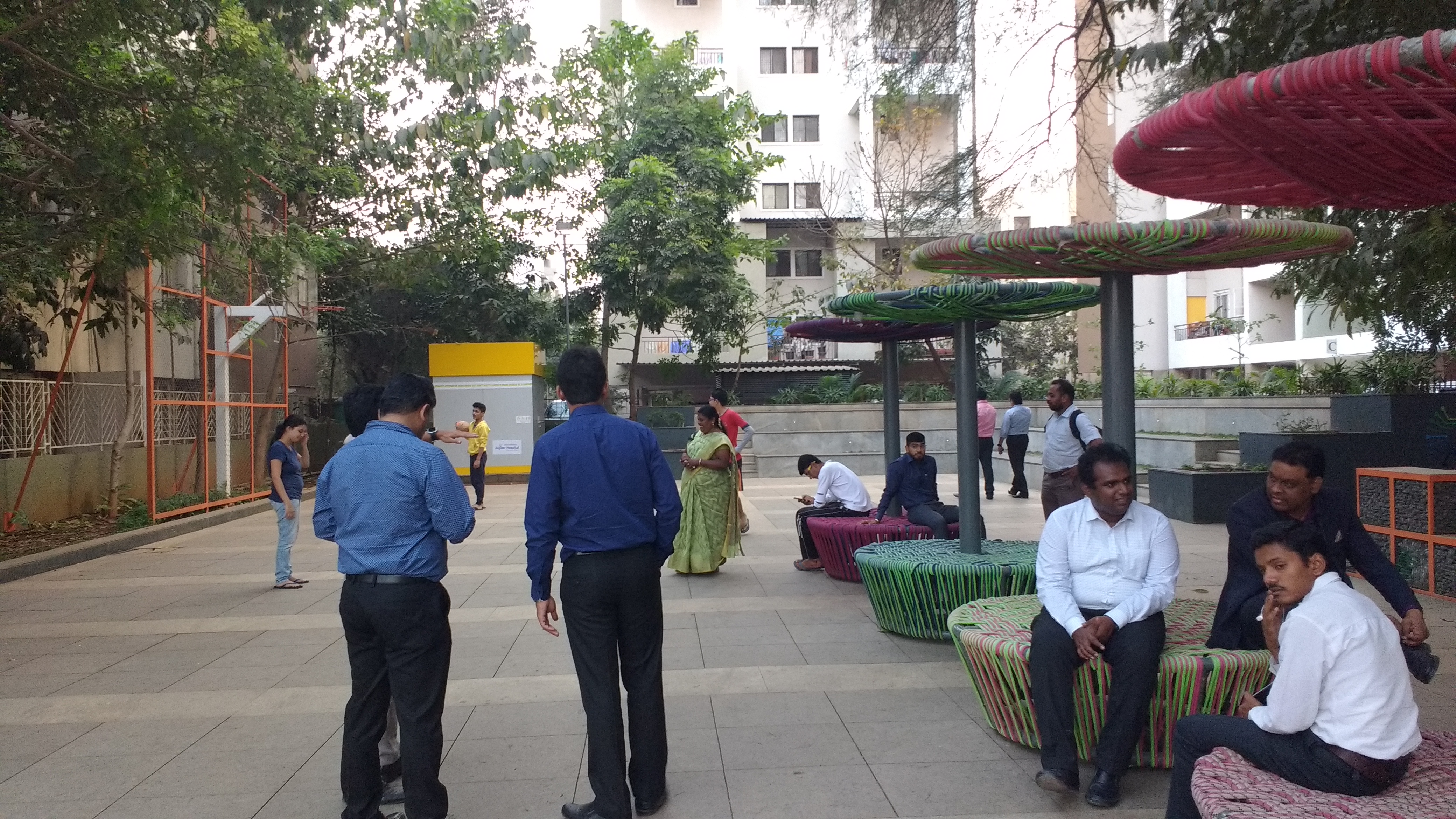 Amenity space developed on the theme of ‘Art and Culture’ in Baner